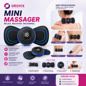 Home mini massage stick (lcd display) – deep tissue pain relief massager